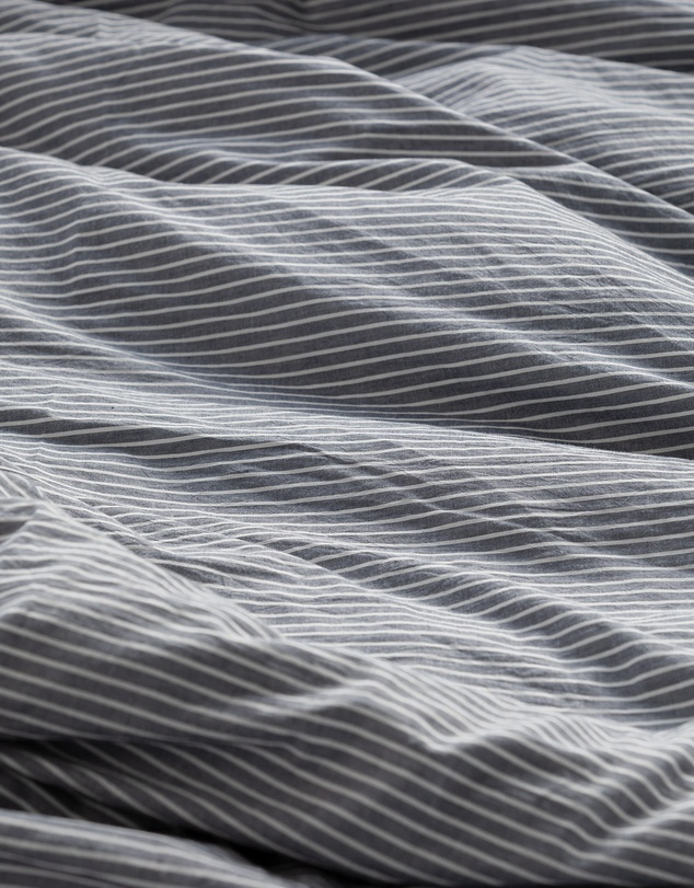 Sheet Society - Leo Washed Cotton Stripe Quilt Cover Set