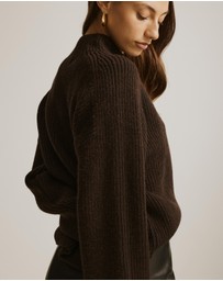 Atmos&Here - Marnie Mock Neck Knit Jumper