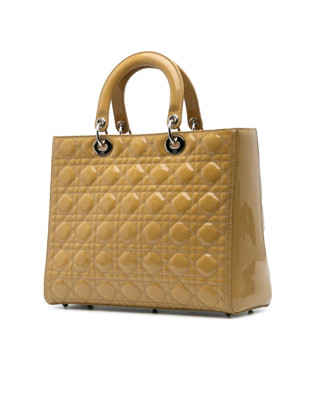 Dior - Pre-Loved Large Patent Cannage Lady Dior