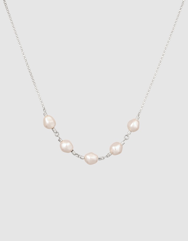 Elli Jewelry - Swarovski® Pearl Necklace in 925 Silver