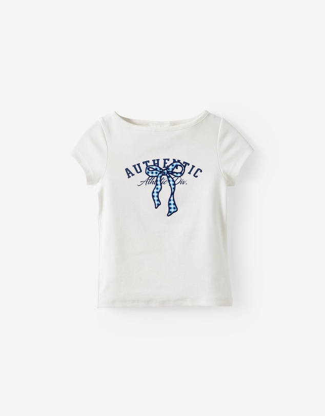 Cotton On Kids - Fitted Short Sleeve Essential Boat Neck Tee