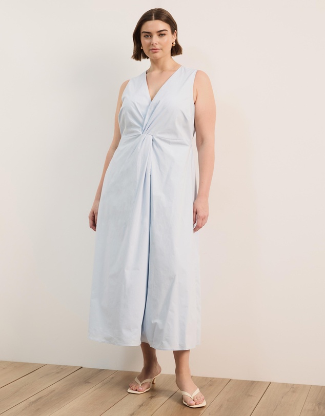 Atmos&Here Curvy - Ida Cotton Poplin Midi Dress