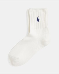 Polo Ralph Lauren - Ribbed Half-Crew Socks