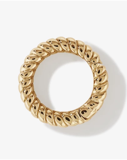 Michael Hill - Twisted Circle Pendant Connector in 10k Yellow Gold