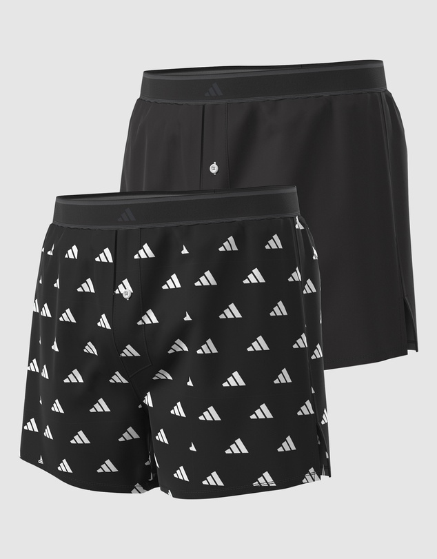 adidas Sportswear - 2 Pack Active Woven Cotton Boxer Underwear