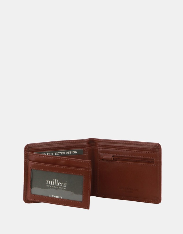 Milleni - Milleni Leather Men's Flat Wallet