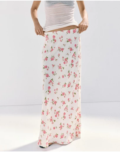 M.N.G - Floral Print Maxi Skirt