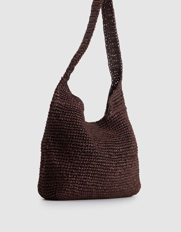 AYA - Fallon Straw Large Shoulder Bag
