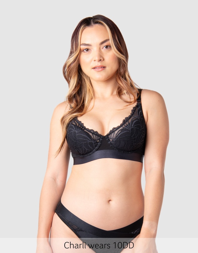 Hotmilk Maternity Lingerie - Warrior 2.0 Plunge Nursing Bra - Flexiwire