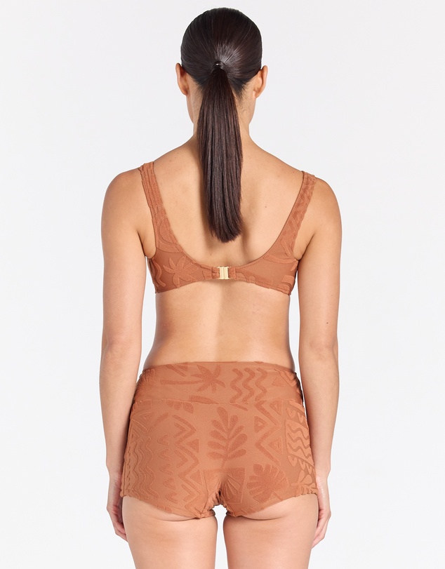 Poolside Paradiso - Mai Tai Solstice Bikini Top - Cinnamon