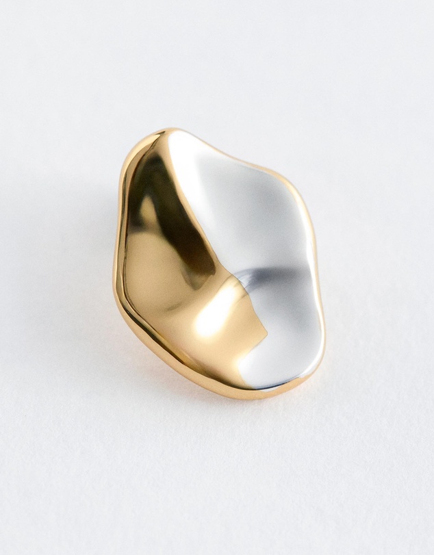 & Other Stories - Two-Toned Plate Earrings