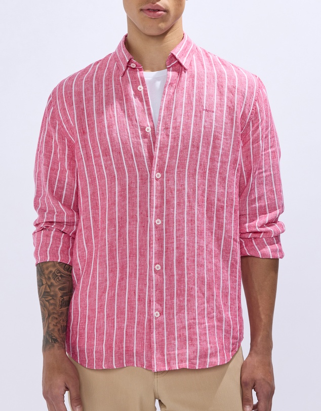Marcs - Felix LS Stripe Linen Shirt