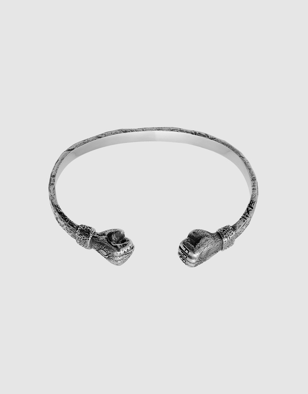 Haze & Glory - ICONIC EXCLUSIVE - Live Free Bangle in Oxidised 925 Silver