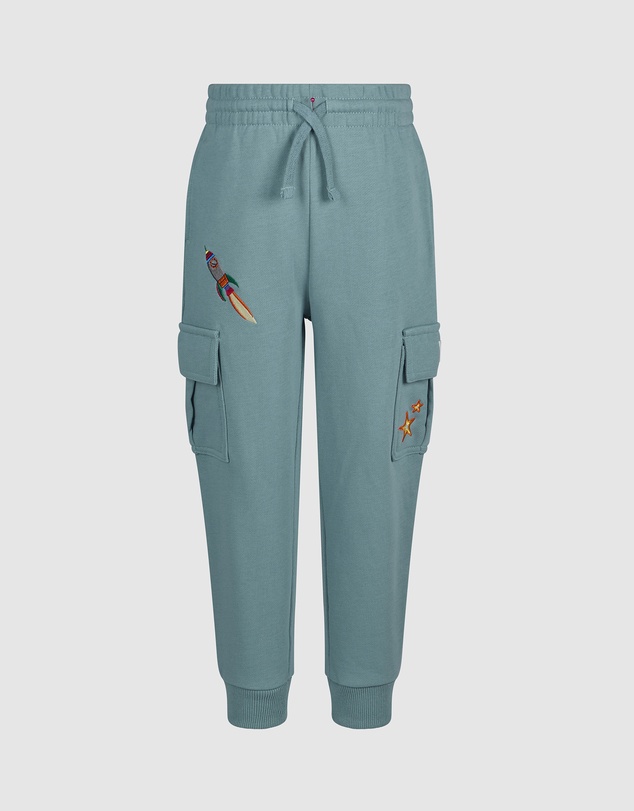 Fleur Harris - 'Out of This World' Track Pant in Dusty Teal