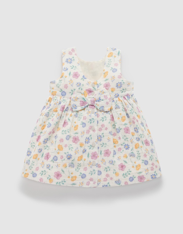 Purebaby - Sofia Bow Dress -Kids-Babies