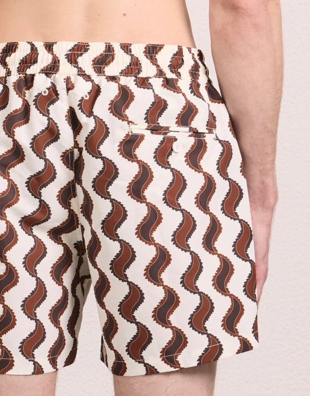 Frescobol Carioca - Rio Copa Paisley Print Swim Shorts