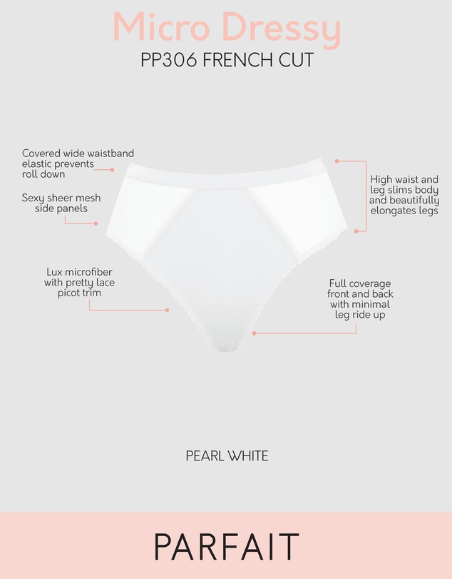 Parfait - Micro Dressy French Cut High Waist Brief