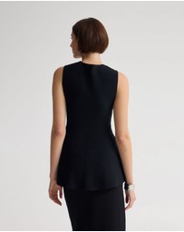Oxford - Margot Knitted Peplum Top