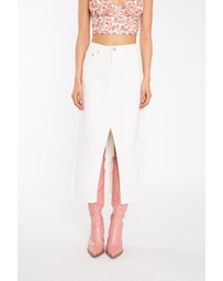 Glamorous - Center Split Denim Midi Skirt