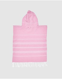 Tolu Australia - Baby Pink Kids Hooded Beach Towel