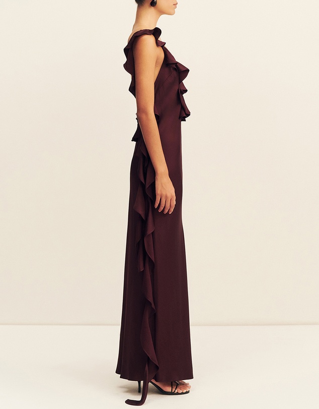 Shona Joy - Agnes Ruffle Slip Maxi Dress