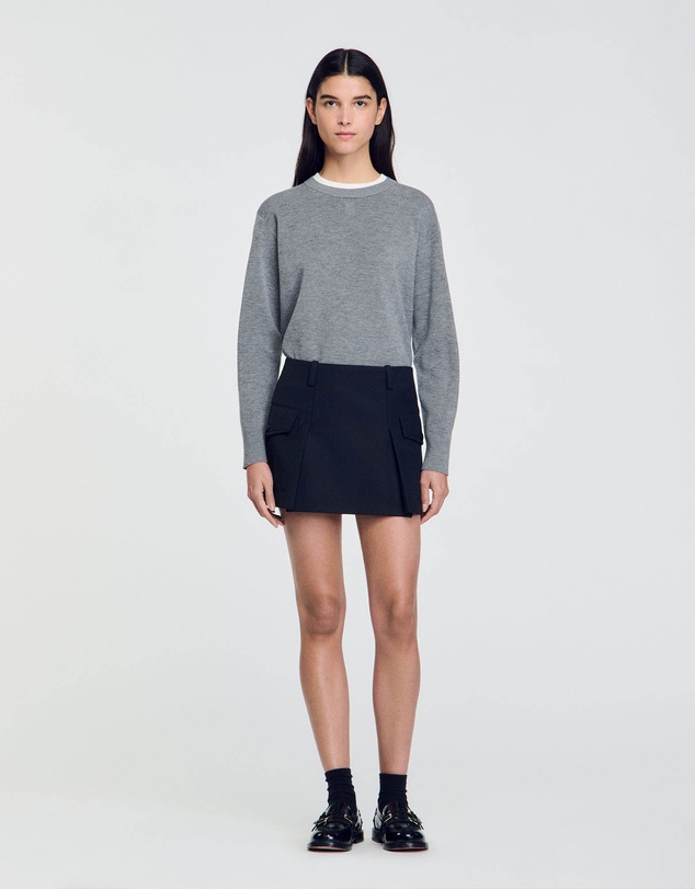 Sandro - Lara Woven Skirt