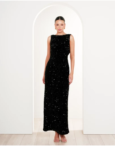 Pilgrim - Zanthe Boat Neck Gown