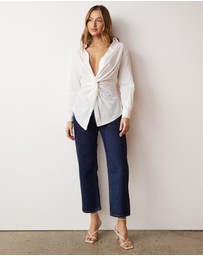 Atmos&Here - Katherine Twist Front Shirt