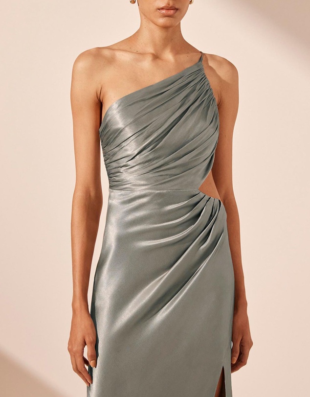 Shona Joy - La Lune Asymmetrical Gathered Maxi Dress