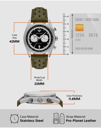 Emporio Armani - Green Chronograph Watch
