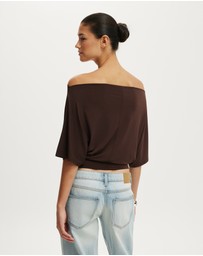 Cotton On - Lana Batwing SS Top