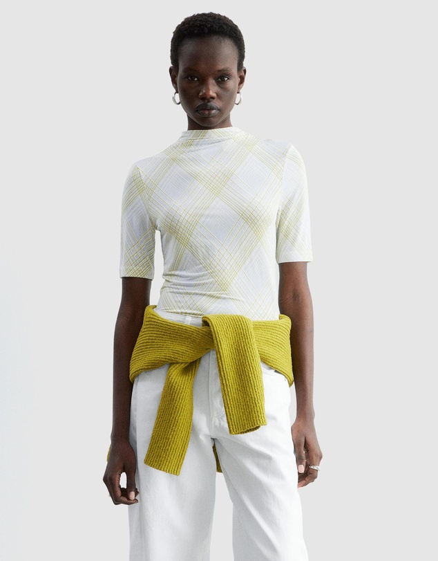 & Other Stories - Short-Sleeve Mock-Neck Top