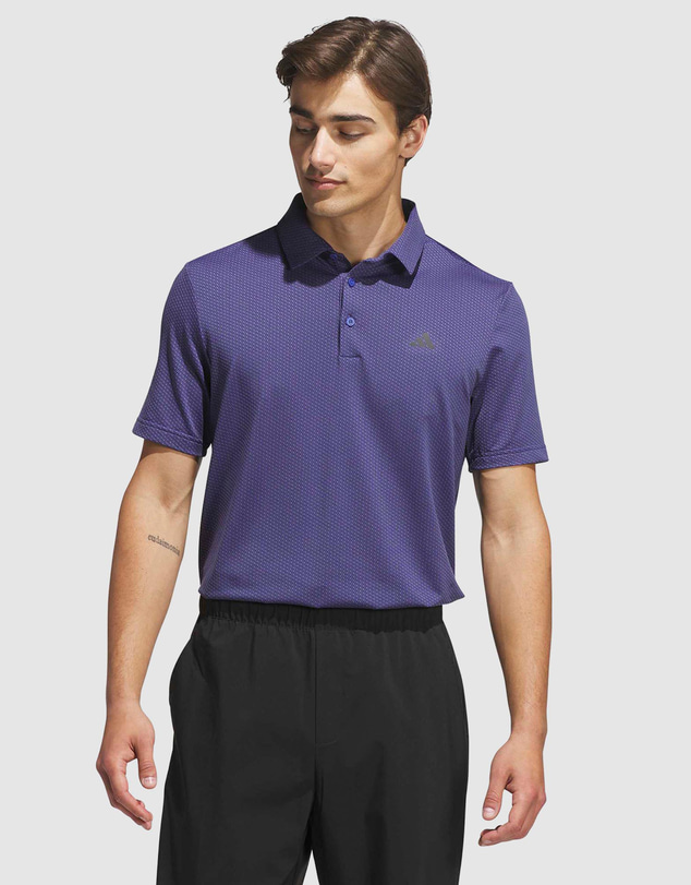 adidas Performance - Performance Textured Print Polo Shirt