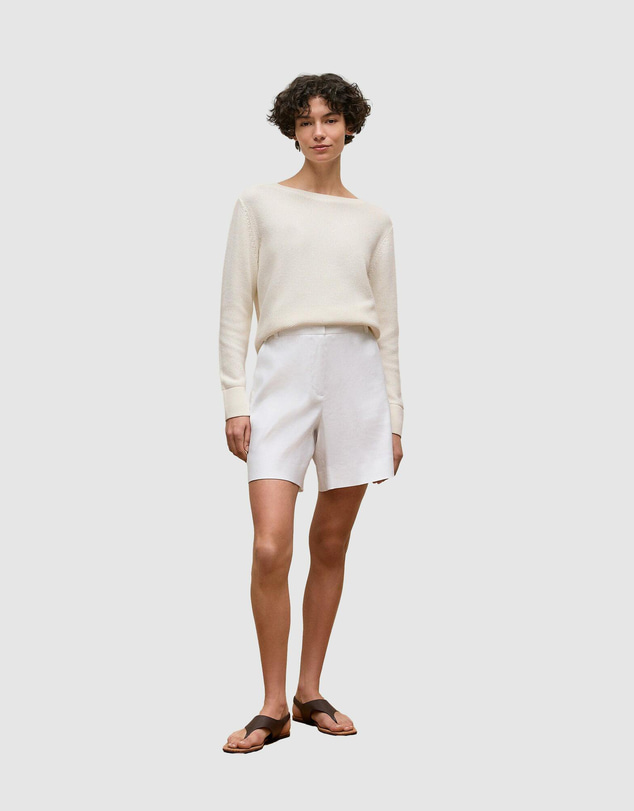 Trenery - Cotton Linen Boatneck Knit