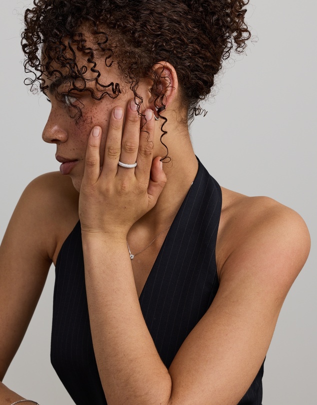 Michael Hill - Pavé Dome Ring in Sterling Silver - 4mm