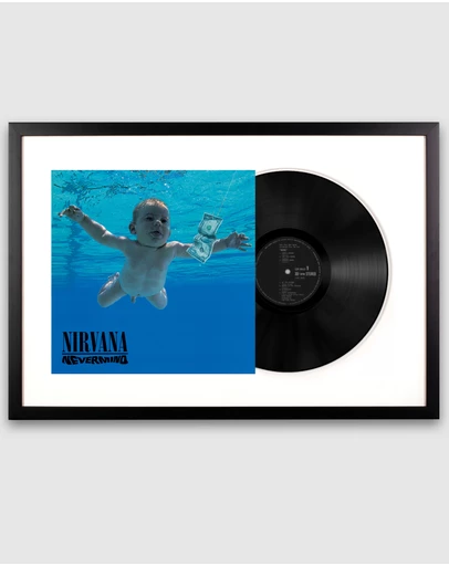 iWorld - Framed Nirvana Nevermind - Vinyl Album Art