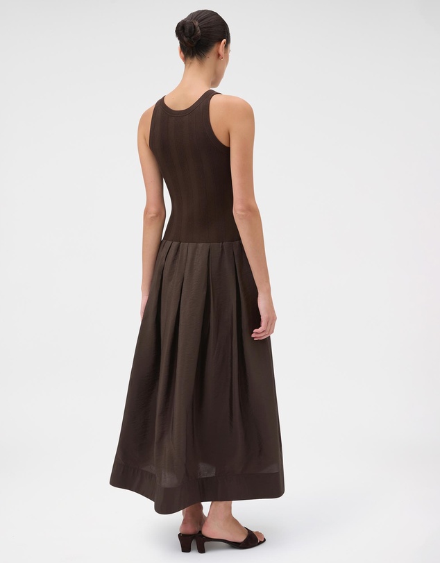 Oroton - Knit Bodice Midi Dress