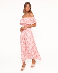 Petal & Pup - Majesty Maxi Dress - Rose Pink Floral