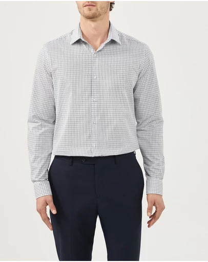 Van Heusen - Windowpane Poplin Shirt