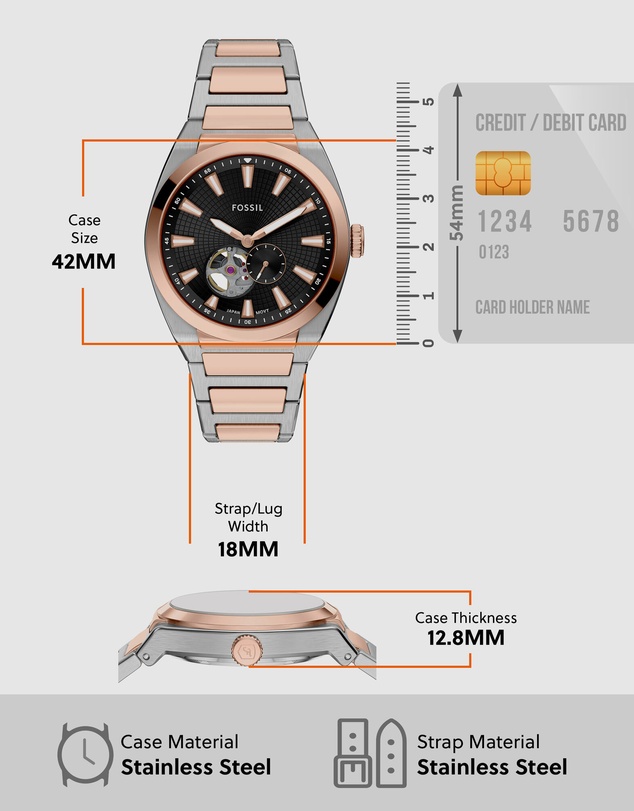 Fossil - Everett Two Tone Analogue Watch