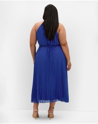 City Chic - Plus size DRESS RUBY MIDI - Lapis