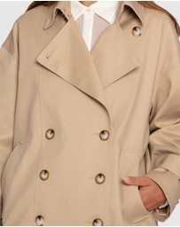 Belle & Bloom - Weekend Trench Bomber Jacket