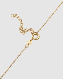 Kuzzoi - ICONIC EXCLUSIVE - Necklace Men Basic Link Chain Twisted in 925 Sterling Silver Gold Plated
