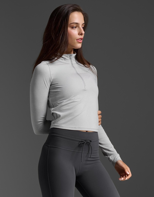 2XU - Flex Crop 1/2 Zip Long Sleeve Top