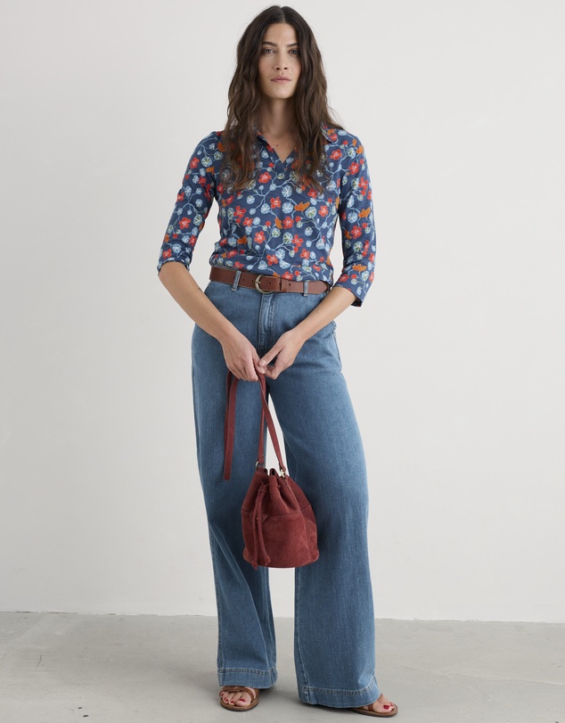 Seasalt - Seasalt Cornwall Blue Wavecrest Shirt