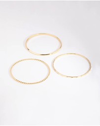 Lovisa - Gold Plated Mixed Bangle Pack