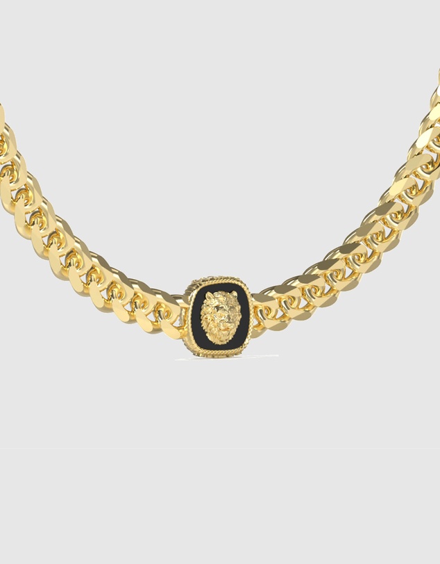 GUESS - GUESS Lion 18mm Coin Necklace