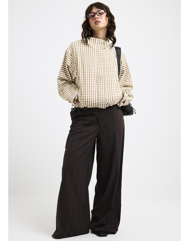 Insight - Myla Puckered Check Windbreaker