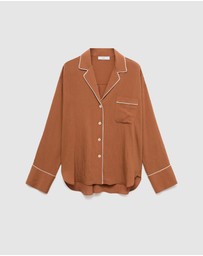 M.N.G - Textured Shirt With Contrasting Trim