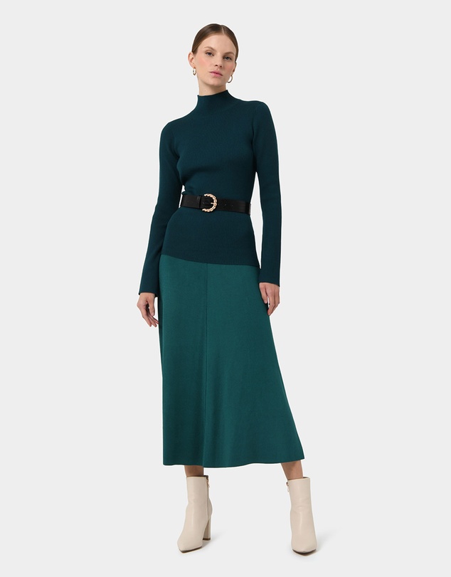 Forcast - Annette A-Line Knit Skirt